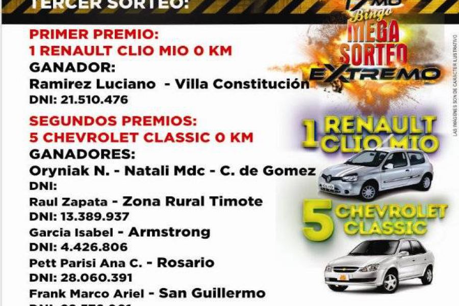 Tercer Mega Sorteo - Las Parejas