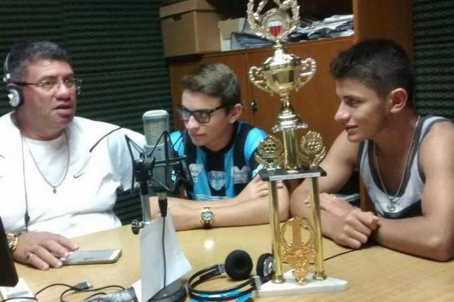 Ayala con Martinelli y Diaz - Foto FM Spacio