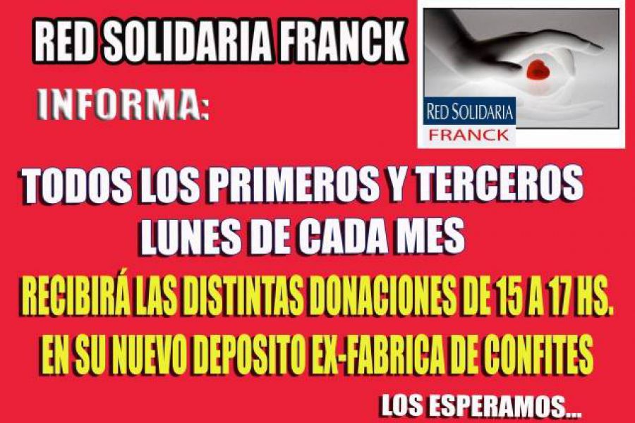 Donaciones - Red Solidaria Franck