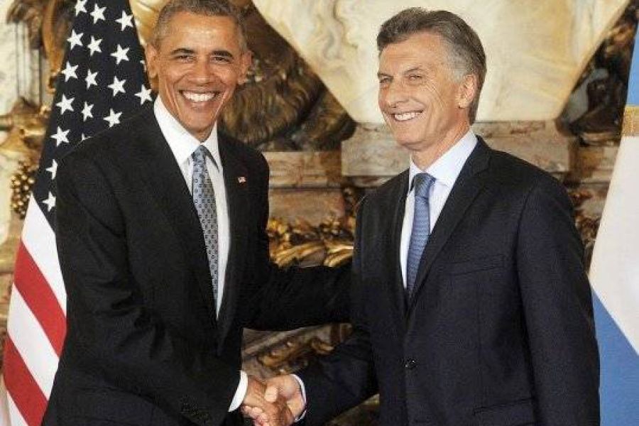 Obama y Macri - Foto Telam