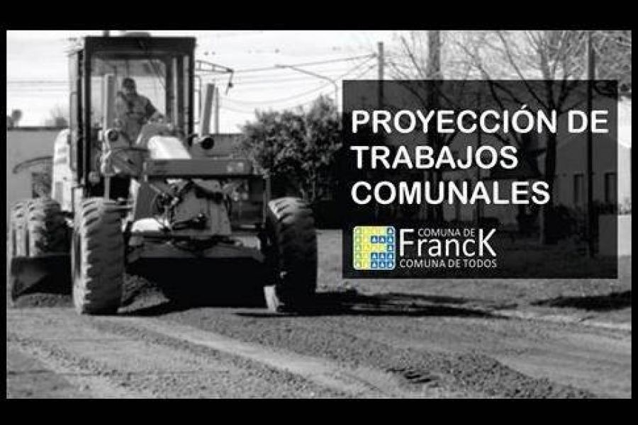 Proyección de obras en la Comuna de Franck