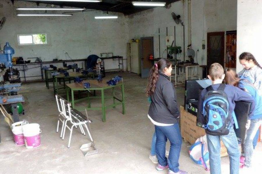 Nuevo taller de la EETP 298 - Foto FM Spacio
