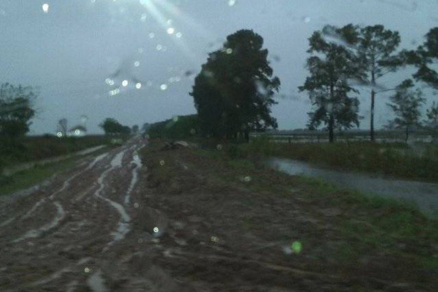Anegamiento en Ruta 50s - Foto FM Spacio