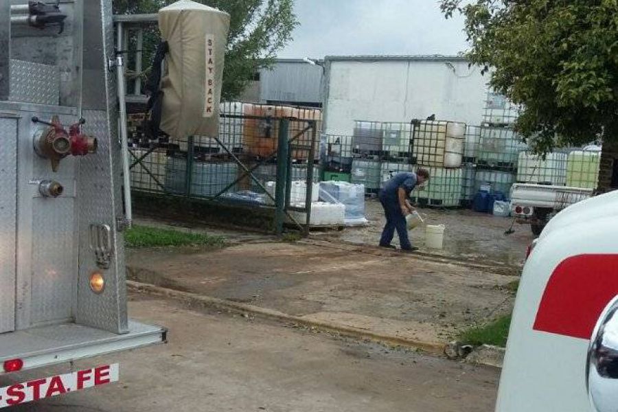 Fuga de acido en Anjober - Foto FM Spacio