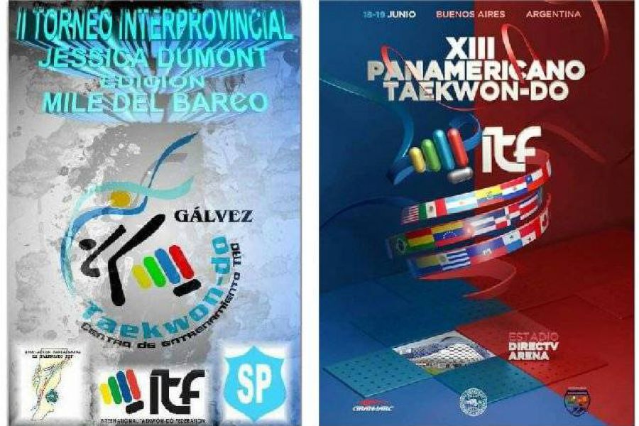 Afiches de Torneo de Taekwondo ITF