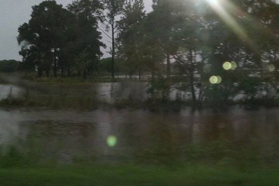Anegamiento en Ruta 50s - Foto FM Spacio