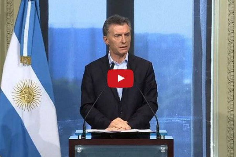 Macri en conferencia - Video Telam