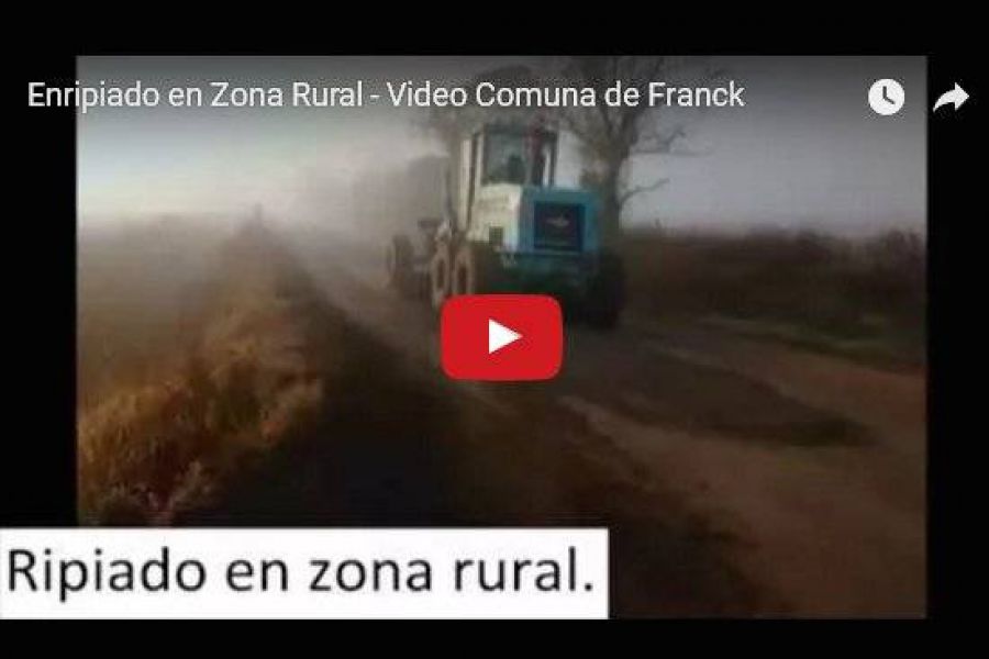 Enripiado en Zona Rural - Video Comuna de Franck