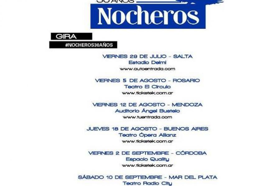 Gira Los Nocheros 2016