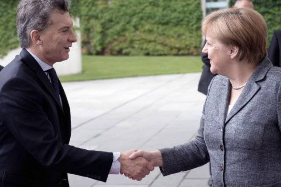Macri y Merkel - Foto Presidencia