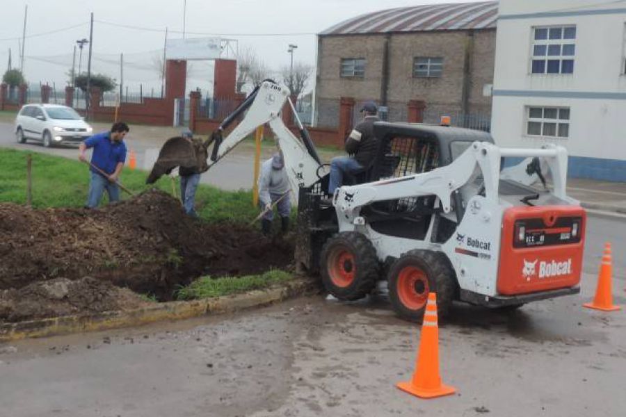 Trabajos en calle Moreno - Foto FM Spacio