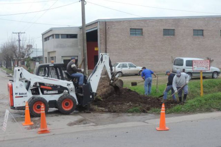 Trabajos en calle Moreno - Foto FM Spacio