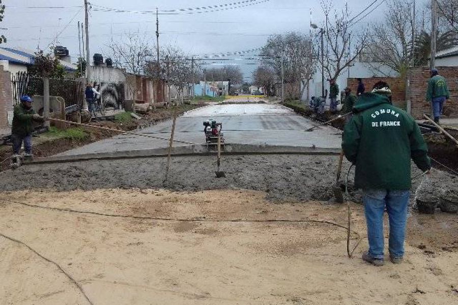 Pavimentacion - Foto Comuna de Franck