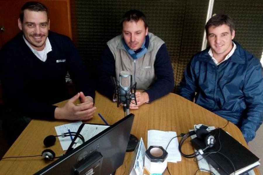 Amherdt con Boffa y Ribotta - Foto FM Spacio