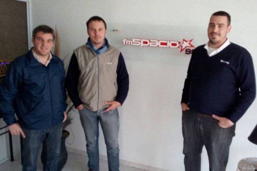 Boffa con Ribotta y Amherdt - Foto FM Spacio