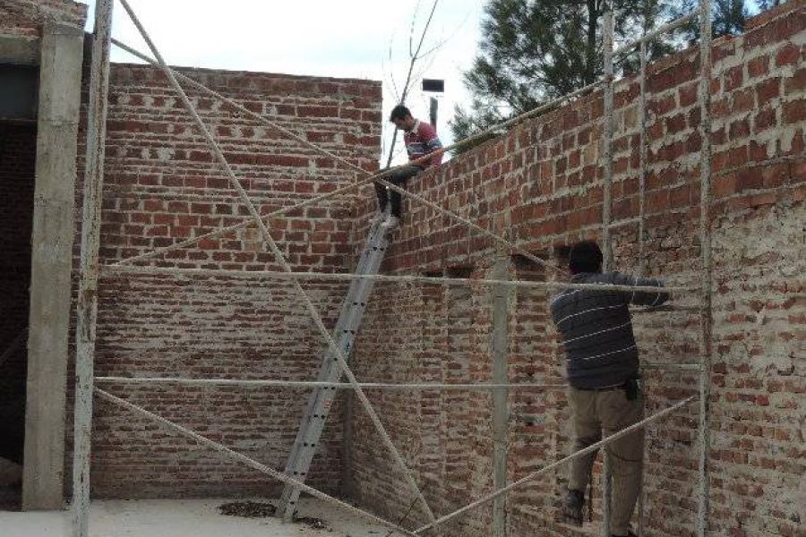 Avances en la Capilla Itati - Foto FM Spacio