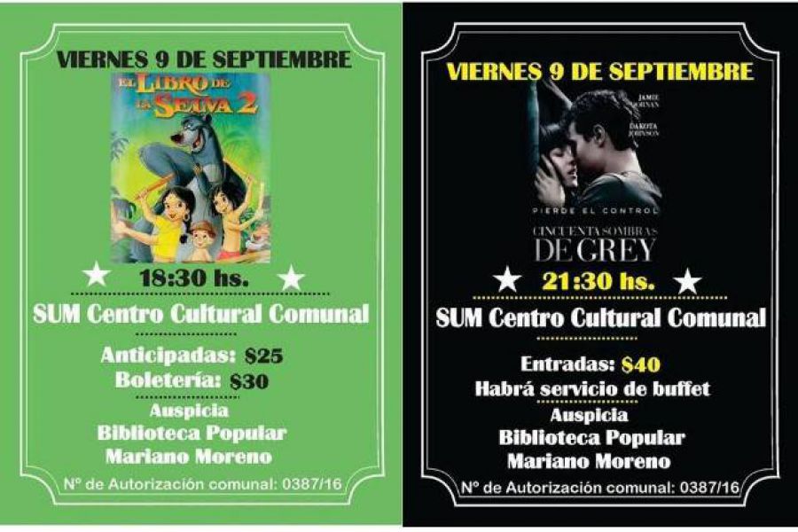 Funciones de Cine en el SUM