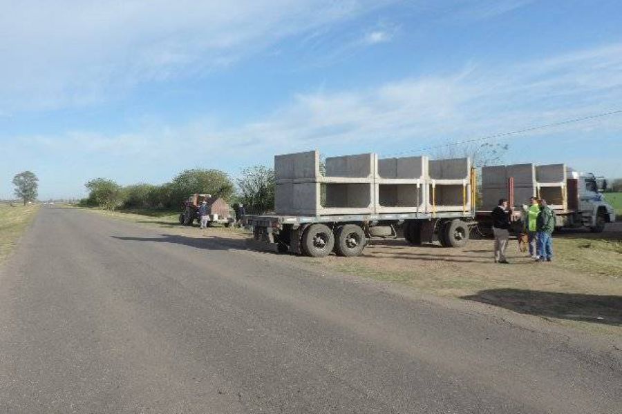 Alcantarillas para Ruta S67 - Foto Comuna de Franck