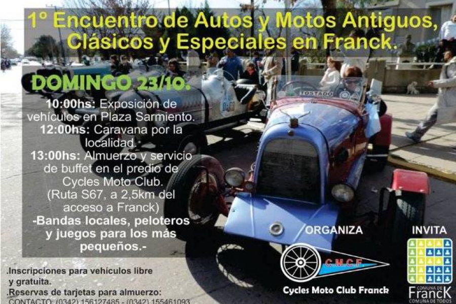 Domingo de autos y motos antiguos, clásicos y especiales