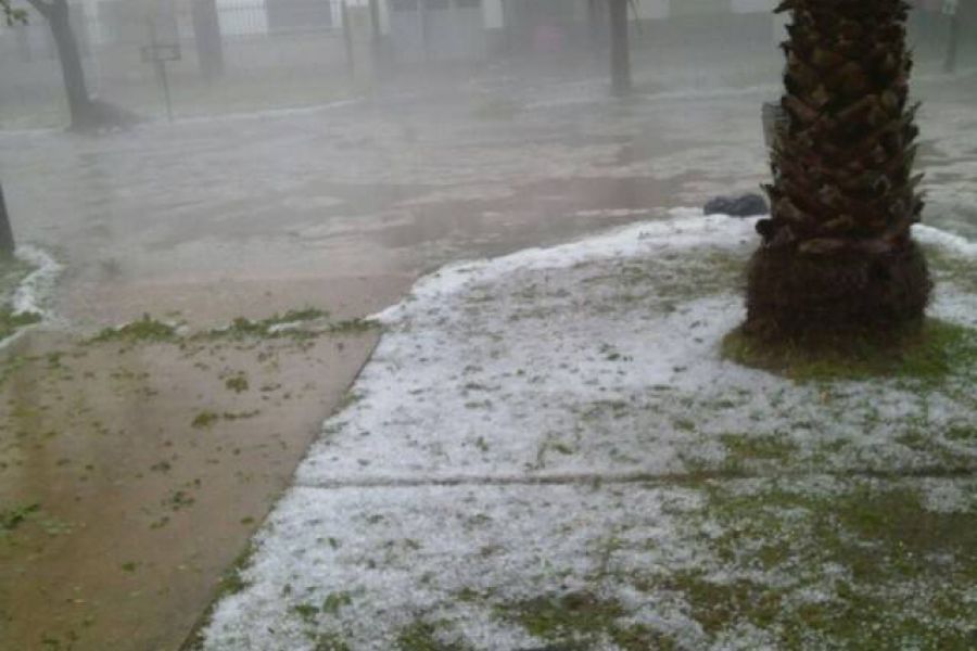 Granizada en Pilar