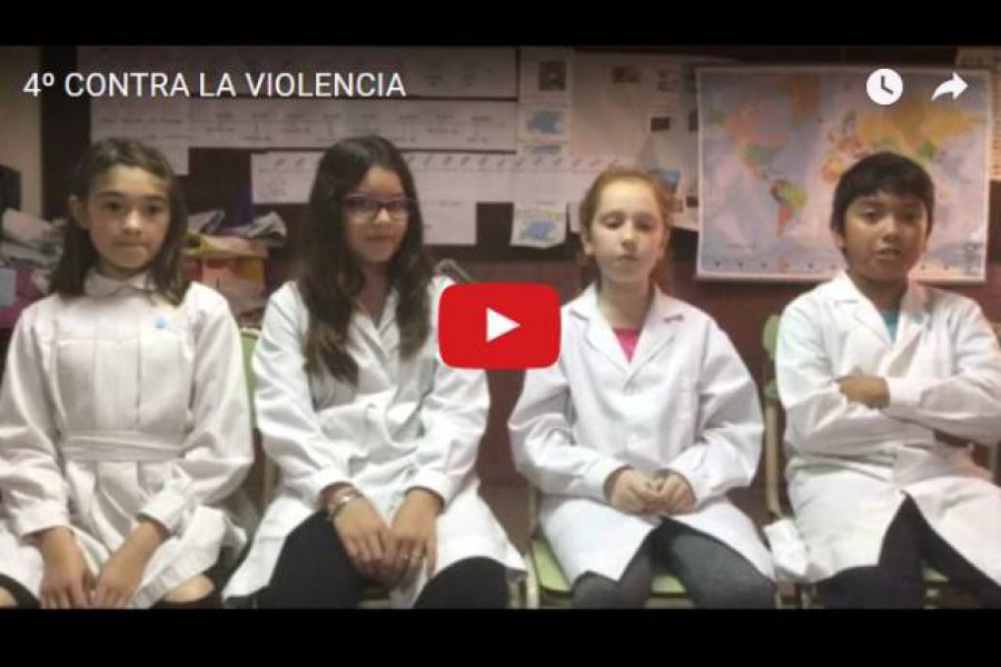 Los alumnos de 4º dejaron un mensaje