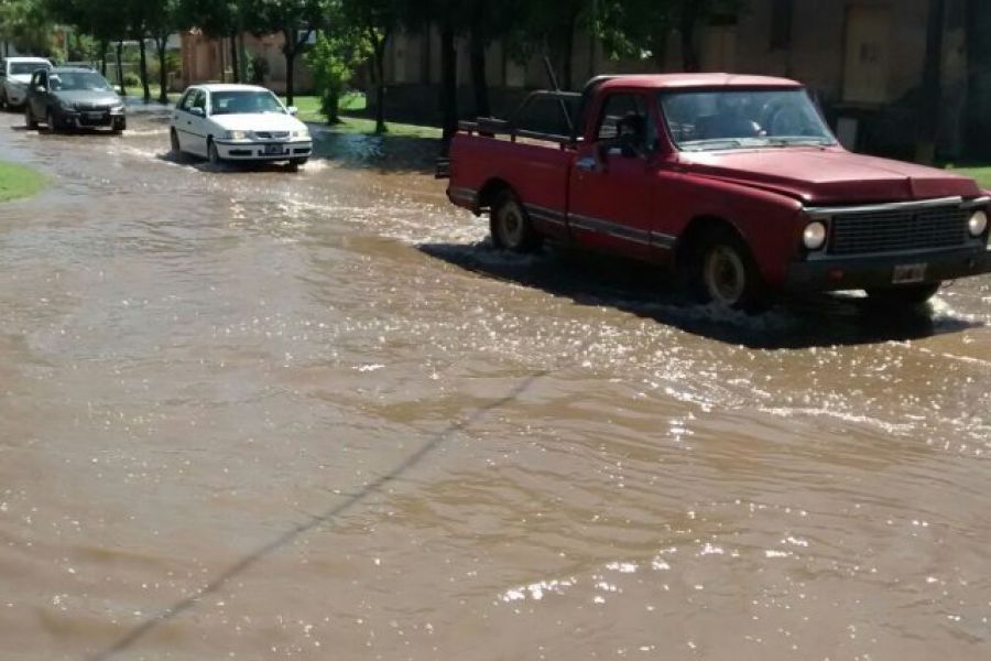 San Carlos Centro inundado