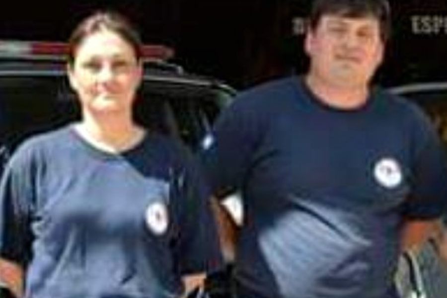 Nerina y Pablo - Foto Bomberos Voluntarios