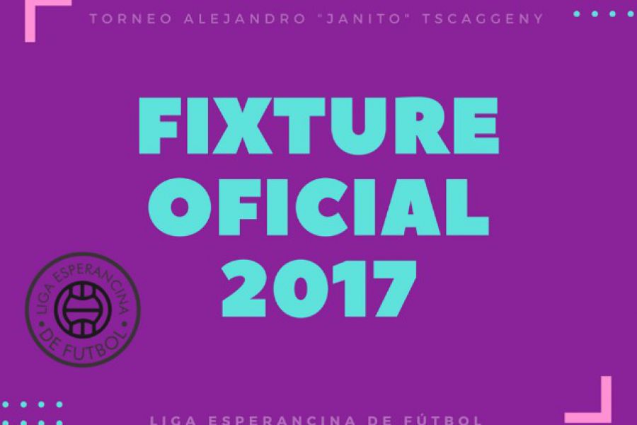 Liga Esperancina oficializó el fixture de Primera y Tercera división
