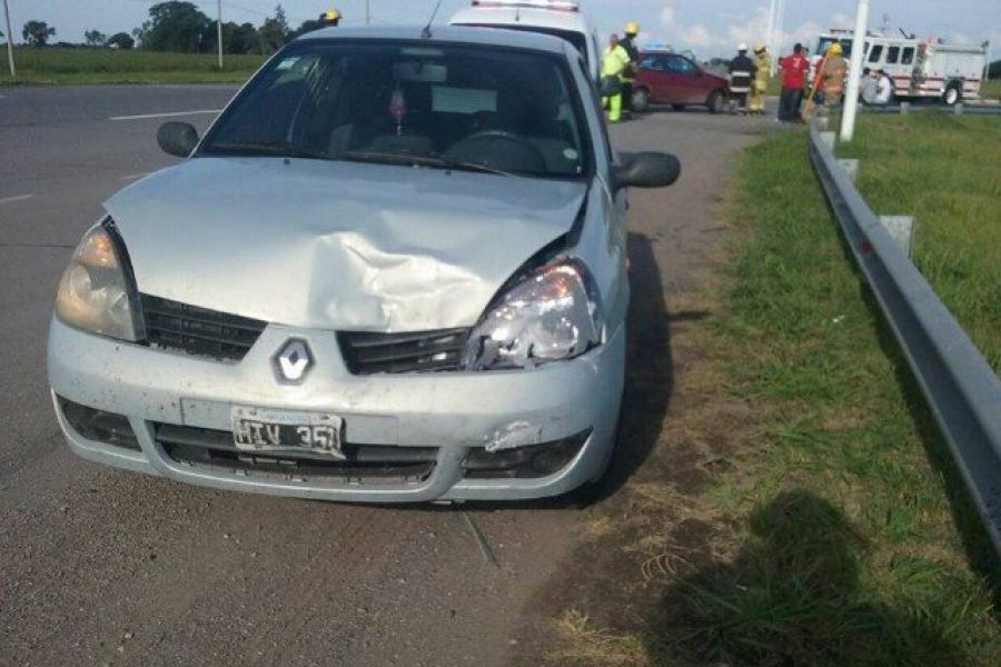 Accidente en Autovia 19 - Foto Bomberos Franck