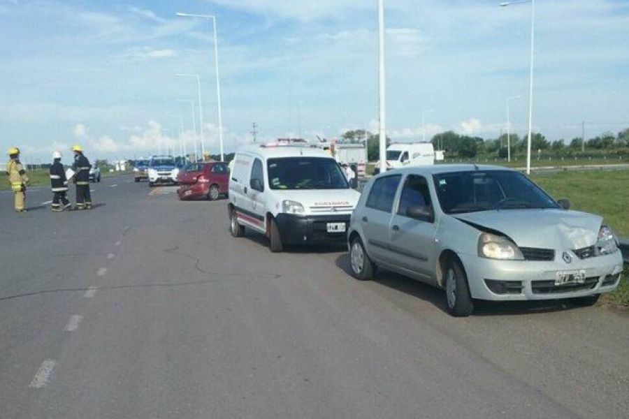 Accidente en Autovia 19 - Foto Bomberos Franck