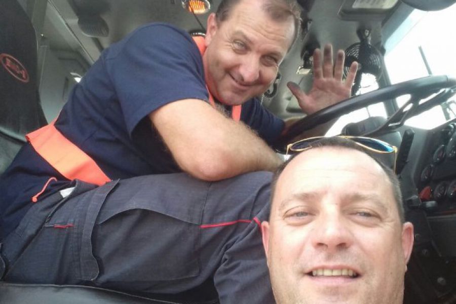 Winkelmann y Galoppo - Foto Bomberos Voluntarios