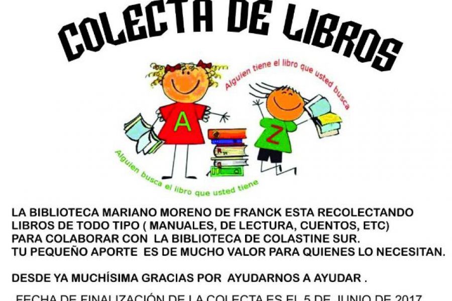 Colecta de Libros - Afiche Biblioteca