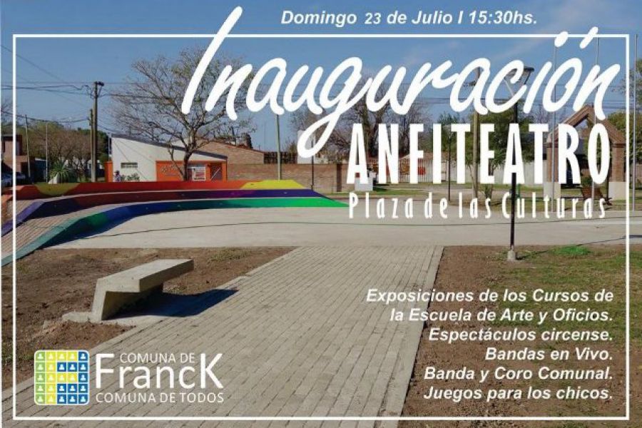 Domingo 23, inauguración del Anfiteatro