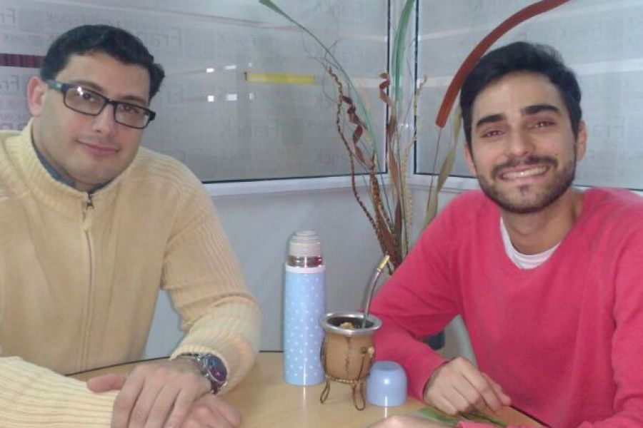 Julian Ovando y Valentin Lamberti - Foto FM Spacio