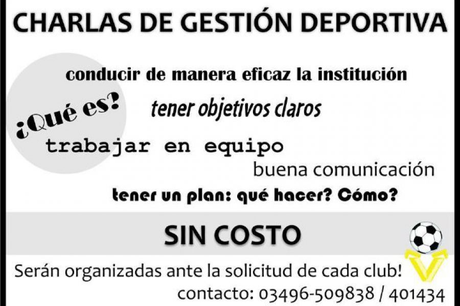 Charlas sobre Gestión Deportiva en Liga Esperancina