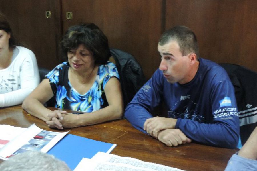 Degiorgio y ACADis con Iparraguirre, y Ritter - Foto Comuna de Franck