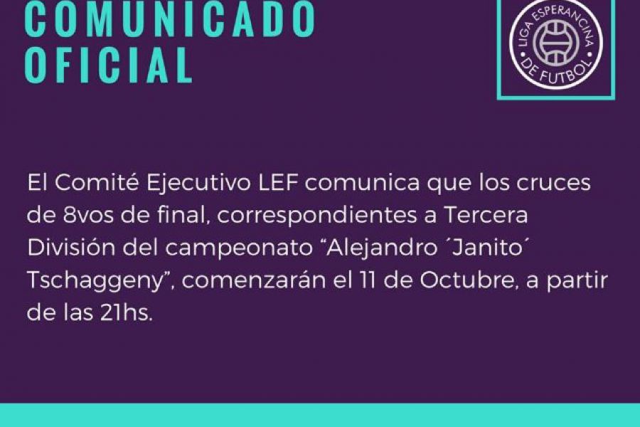 Comunicado Oficial LEF