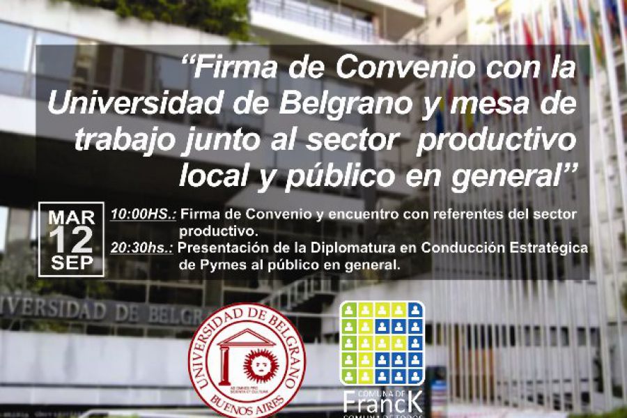 Firma de Convenio con la Universidad Belgrano