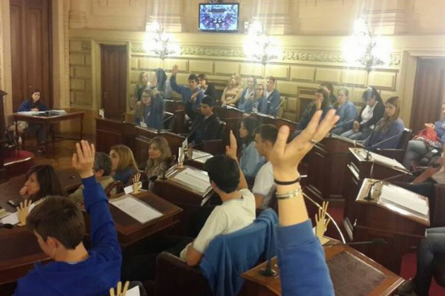 Jovenes en el Senado - Foto EETP 298