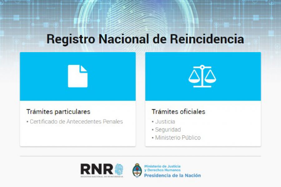 El certificado de antecedentes penales se podrá obtener on line