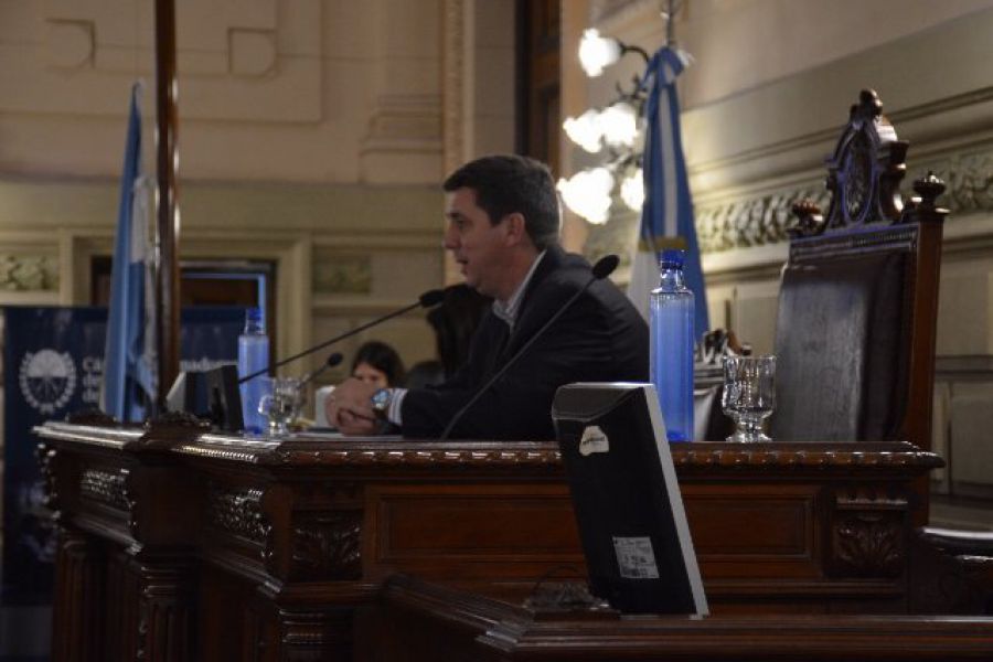 Pirola con Escuela de Pilar en el Senado
