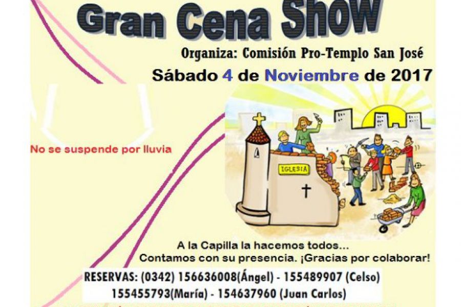 Nueva cena show en Colonia San José