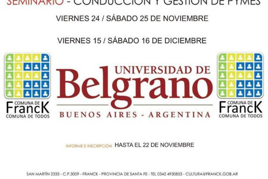 Seminario de Conduccion y Gestion de Pymes