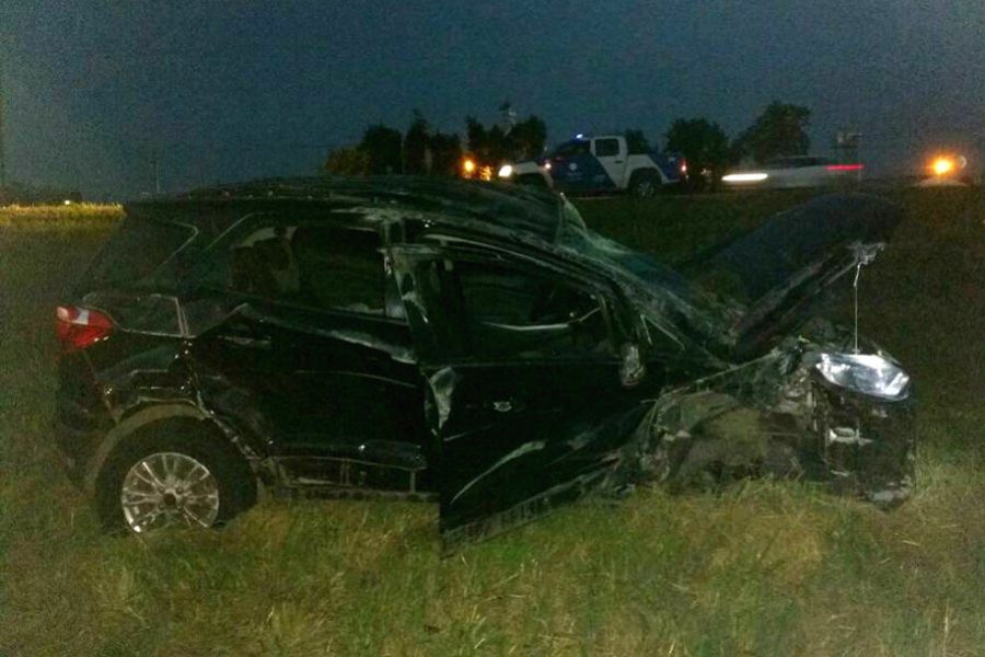 Accidente en Autovia 19 - Foto Bomberos Voluntarios