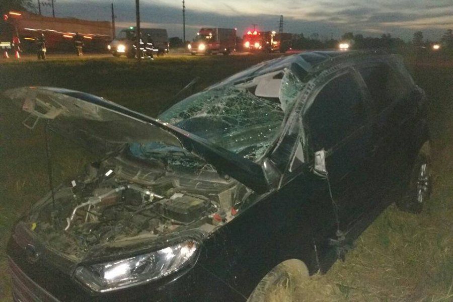 Accidente en Autovia 19 - Foto Bomberos Voluntarios