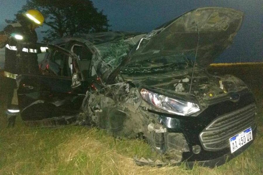 Accidente en Autovia 19 - Foto Bomberos Voluntarios