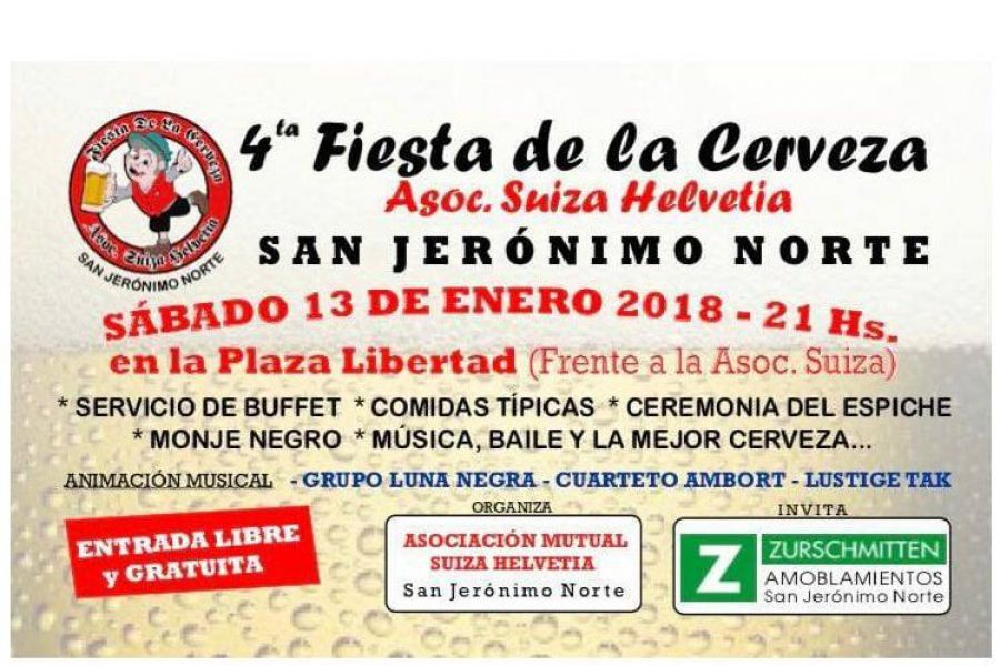 4ta Fiesta de la Cerveza SJN - Afiche