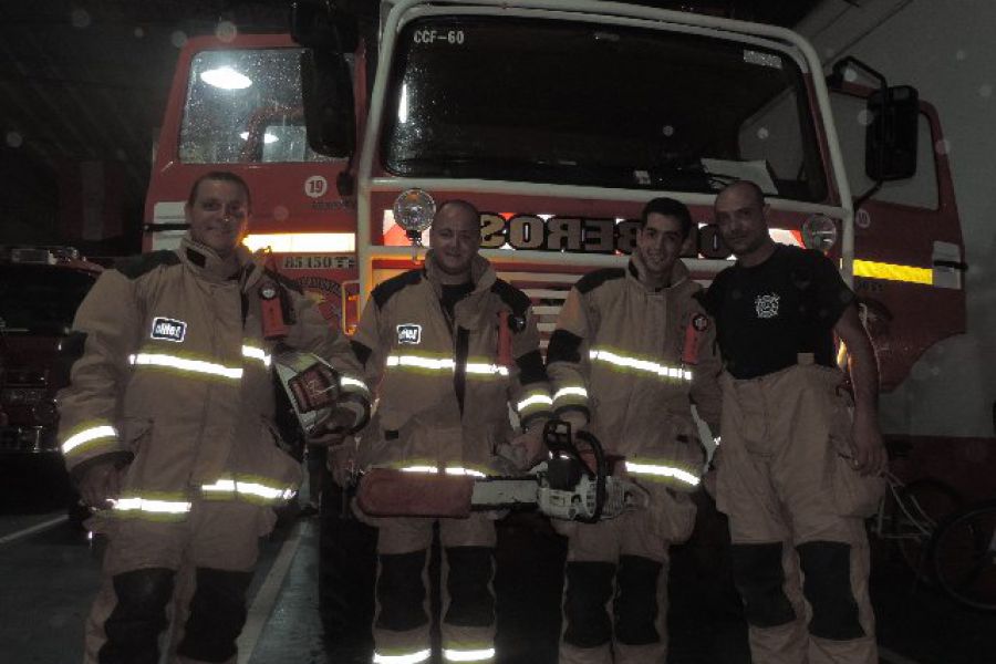 Despedida Bomberos Voluntarios - Foto FM Spacio