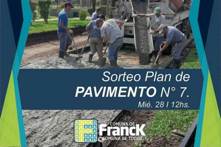 Sorteo de Plan 7 de Pavimento Urbano