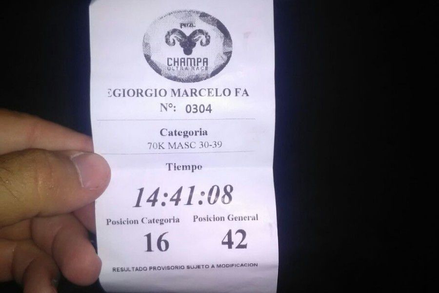 Marcelo Degiorngio en el Champa
